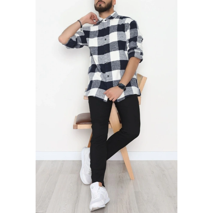 Ekoseli Erkek Oduncu Gömlek Lacibeyaz - 42309.2085.