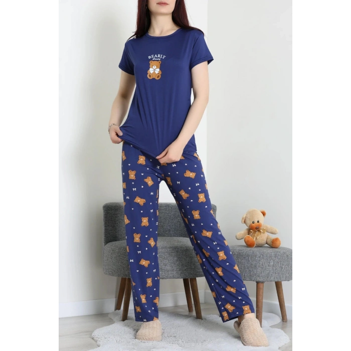 Enjeksiyon Baskı Milan Kumaş Pijama Takımı Laciayı - 630.1287.