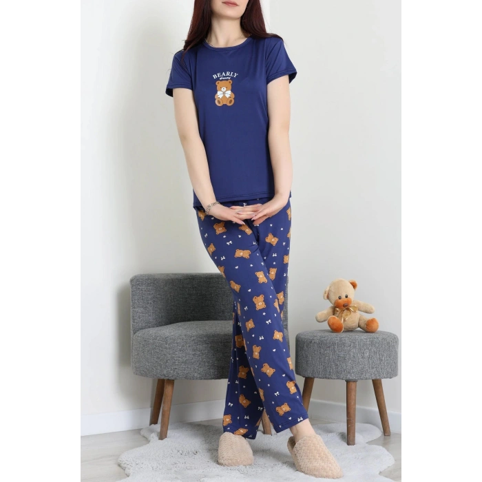 Enjeksiyon Baskı Milan Kumaş Pijama Takımı Laciayı - 630.1287.