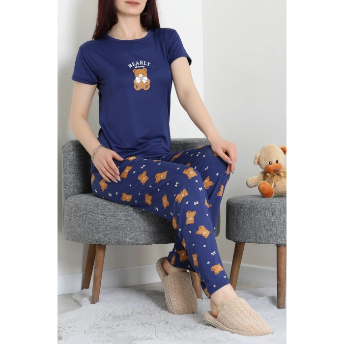 Enjeksiyon Baskı Milan Kumaş Pijama Takımı Laciayı - 630.1287.