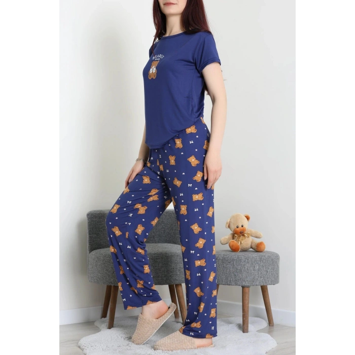 Enjeksiyon Baskı Milan Kumaş Pijama Takımı Laciayı - 630.1287.