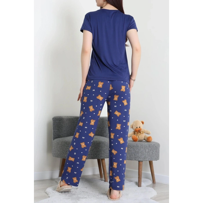 Enjeksiyon Baskı Milan Kumaş Pijama Takımı Laciayı - 630.1287.