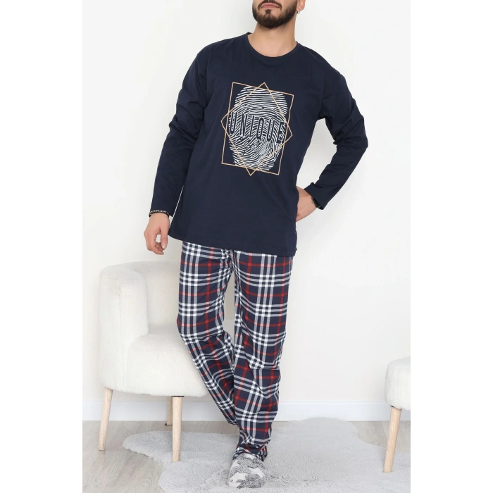 Erkek Pijama Takımı Lacivert1 - 53544.1838.