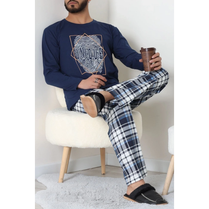Erkek Pijama Takımı Lacivert3 - 53544.1838.