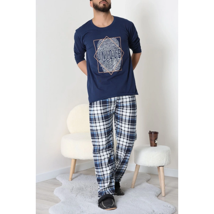 Erkek Pijama Takımı Lacivert3 - 53544.1838.