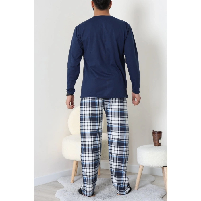 Erkek Pijama Takımı Lacivert3 - 53544.1838.