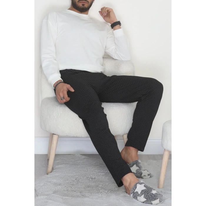 Erkek Süprem Cepsiz Pijama Altı Siyah - 42671.1952.