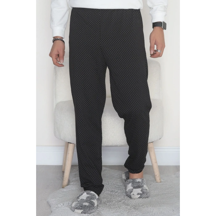 Erkek Süprem Cepsiz Pijama Altı Siyah - 42671.1952.