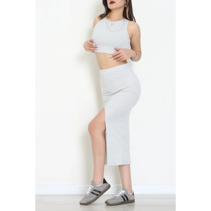 Etekli Kaşkorse Takım Gri - 71042.1748.
