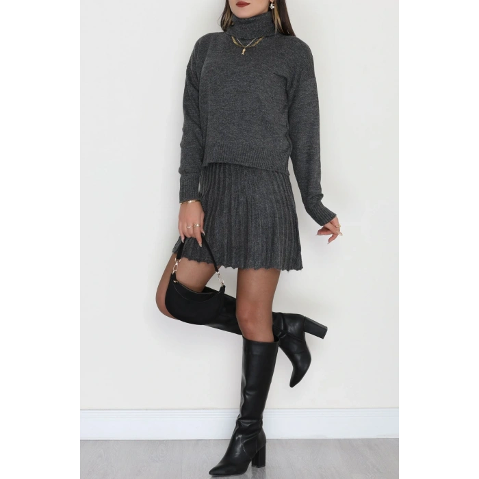 Etekli Triko Takım Antrasit - 8080.1247.