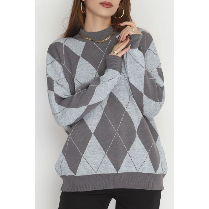 Etnik Desen Triko Fümegri - 3038.1577.