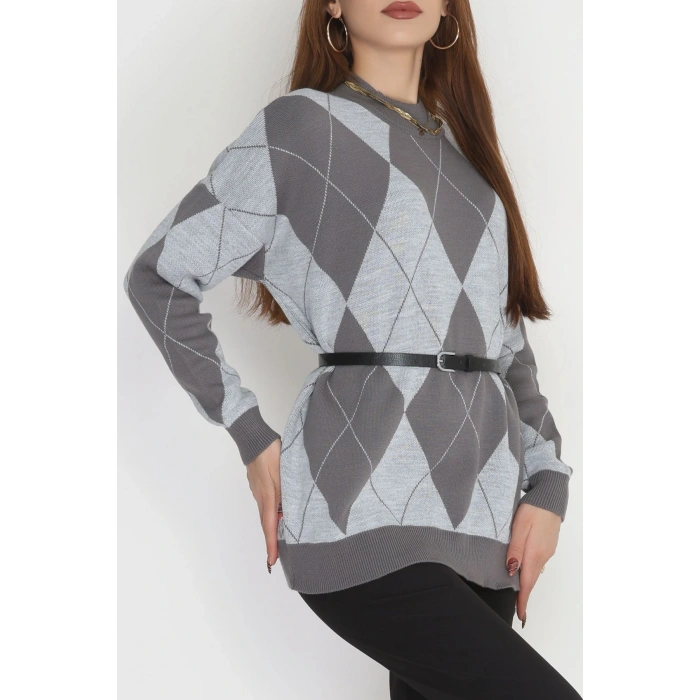 Etnik Desen Triko Fümegri - 3038.1577.