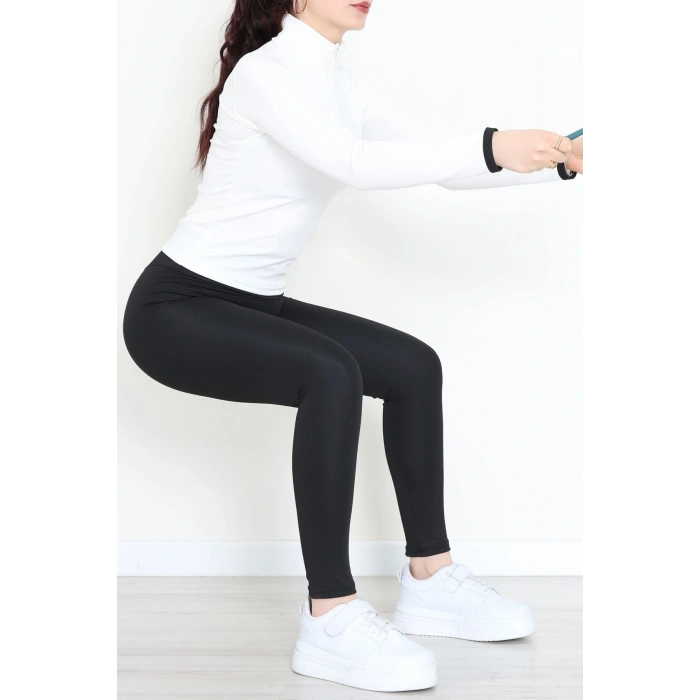 Fermuarlı Dalgıç Takım Beyazsiyah - 52198.053.