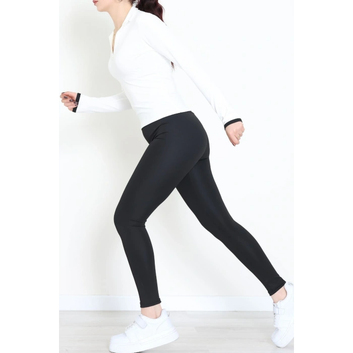 Fermuarlı Dalgıç Takım Beyazsiyah - 52198.053.