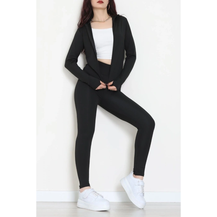 Fermuarlı Dalgıç Takım Siyah - 52197.053.