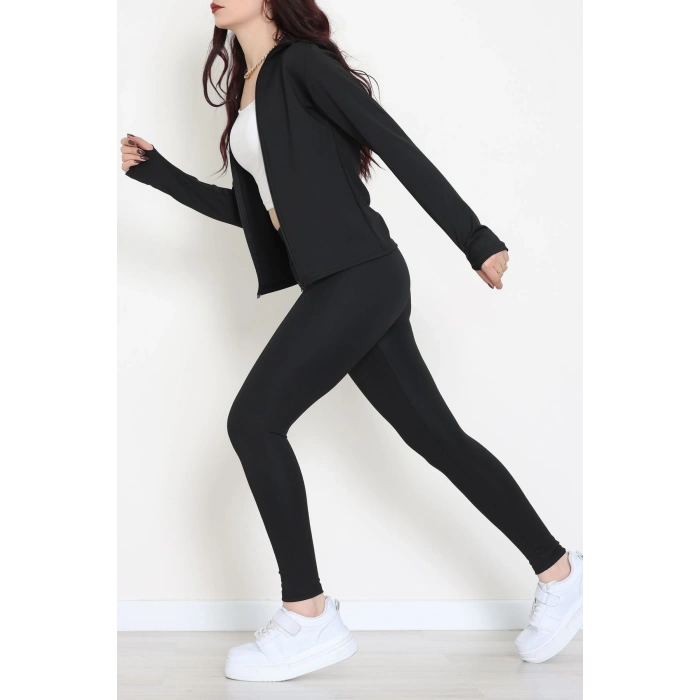 Fermuarlı Dalgıç Takım Siyah - 52197.053.