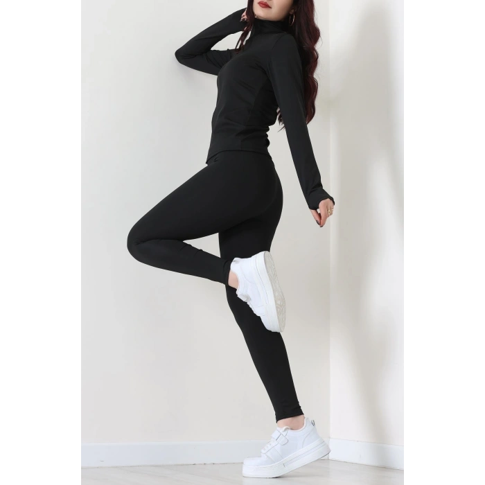 Fermuarlı Dalgıç Takım Siyah - 52197.053.