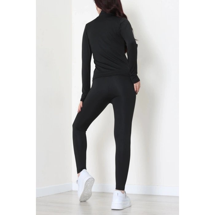 Fermuarlı Dalgıç Takım Siyah - 52197.053.