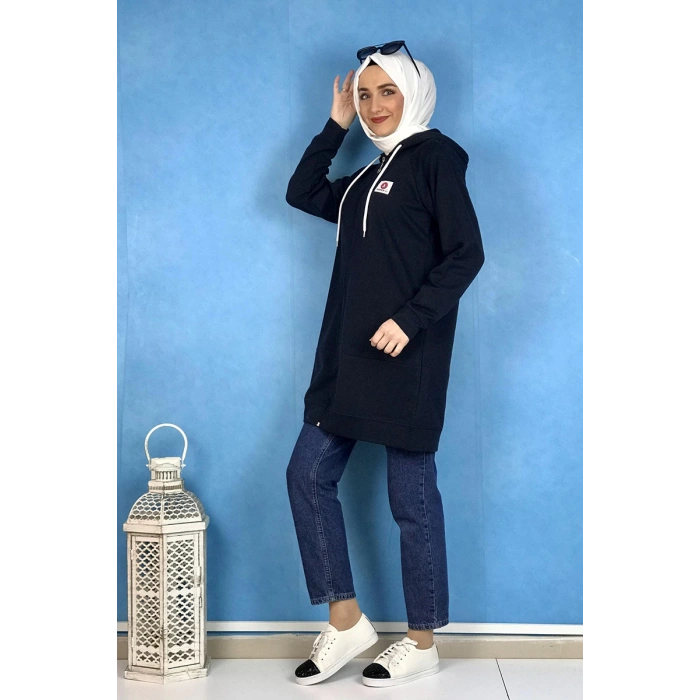 Fermuarlı Kap Lacivert