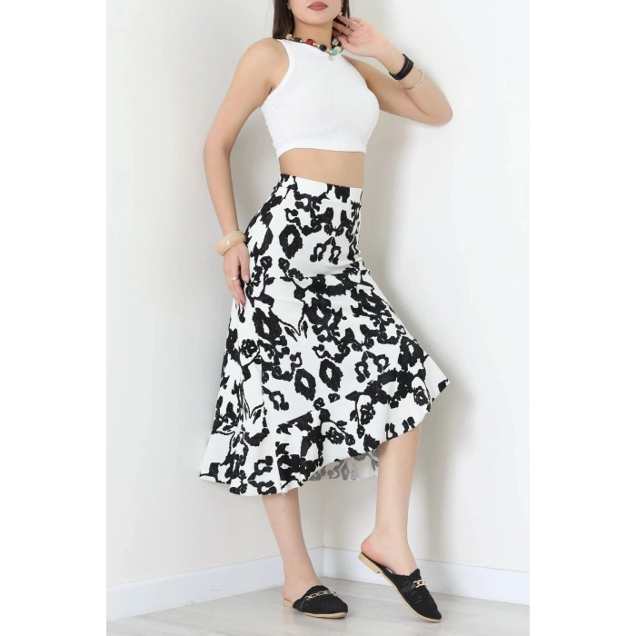 Fırfırlı Etek Siyah - 44024.1355.