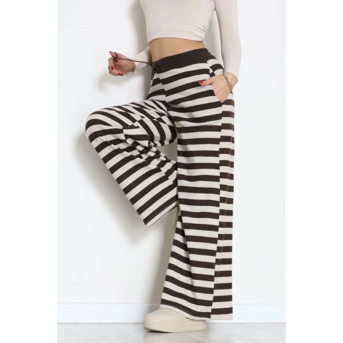 Fitilli İnterlok Pantolon Kahvetaş - 52190.1567.
