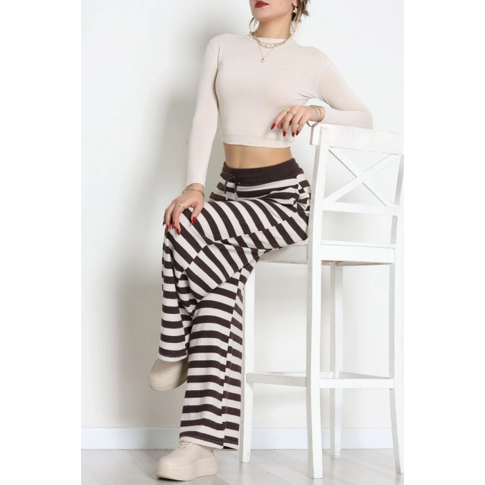 Fitilli İnterlok Pantolon Kahvetaş - 52190.1567.