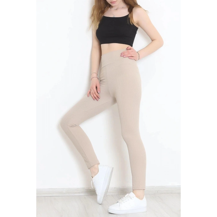 Fitilli Tayt Bej - 10751.1098.