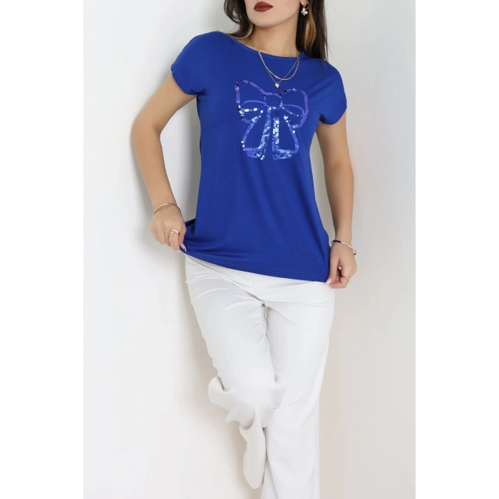 Fiyonk Baskılı Bluz Saks - 43995.599.