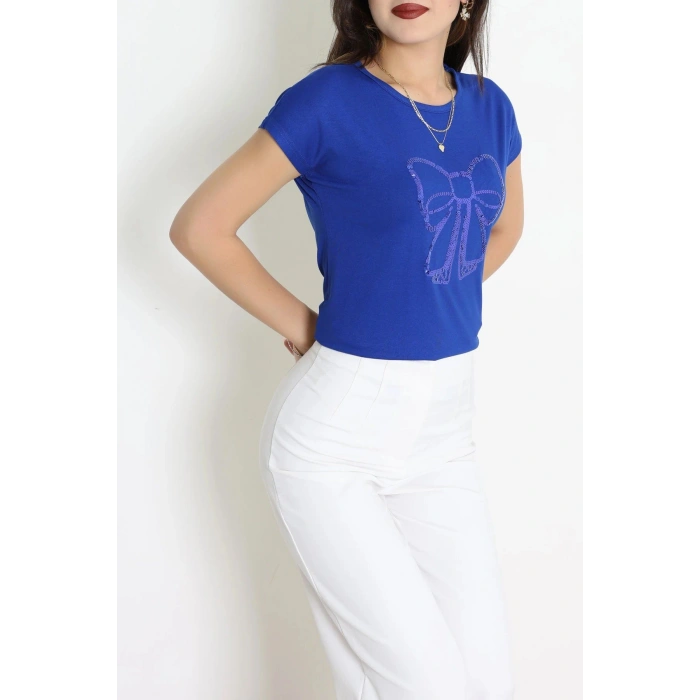 Fiyonk Baskılı Bluz Saks - 43995.599.