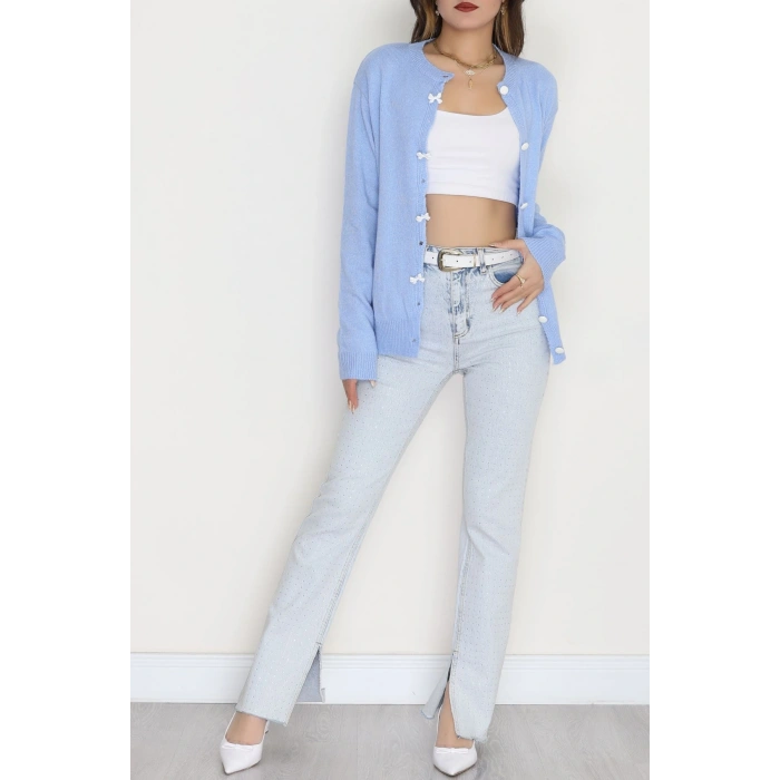 Fiyonk Detay Triko Hırka Bebemavi - 2396.1247.