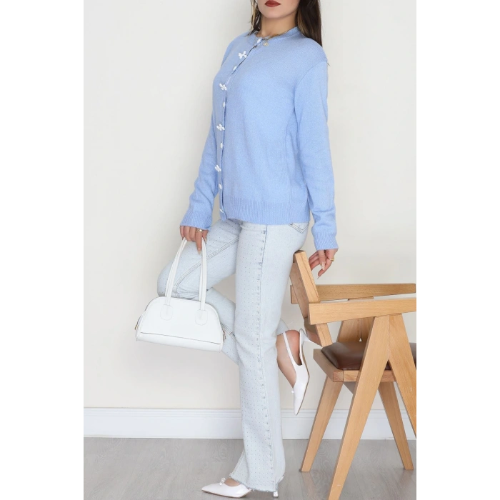 Fiyonk Detay Triko Hırka Bebemavi - 2396.1247.