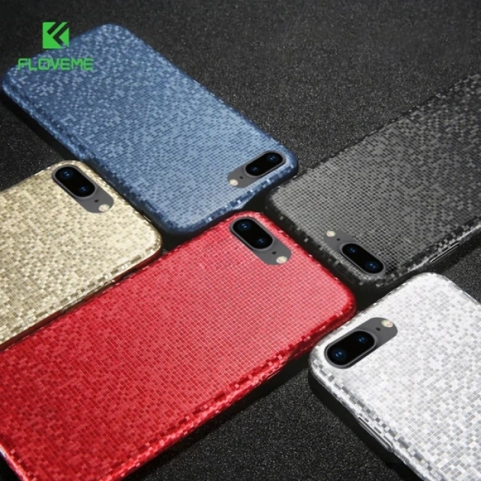 Floveme İPhone X- XS Mozaik Ultra Slim Premium Pc Fit Kılıf-(1903)