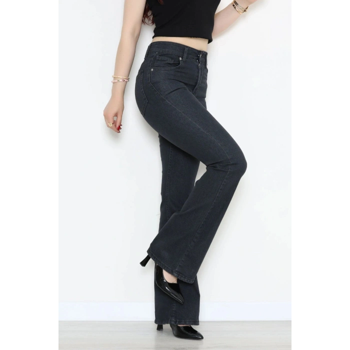 Full Likralı İspanyol Kot Pantolon Füme - 32875.2059.