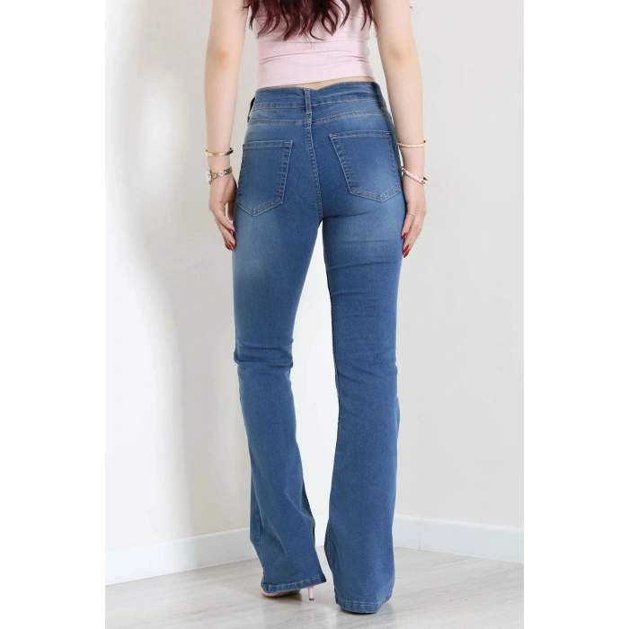 Full Likralı İspanyol Kot Pantolon Mavi - 32875.2059.