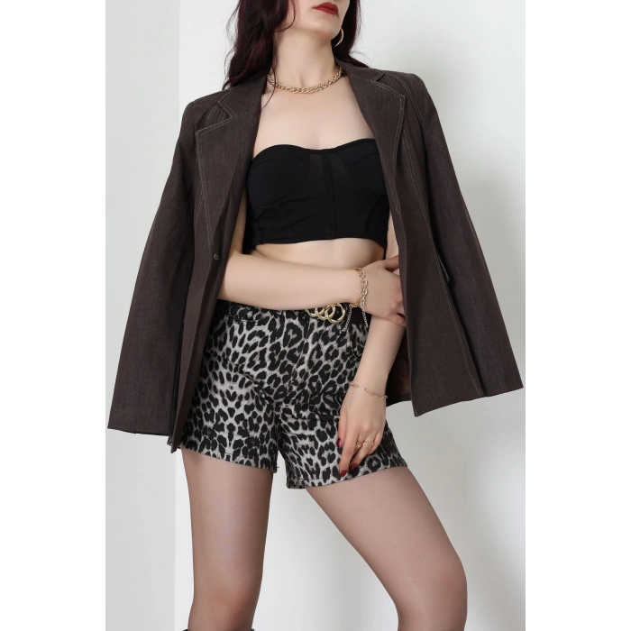 Gabardin Denim Ceket Acıkahve - 6276.001.