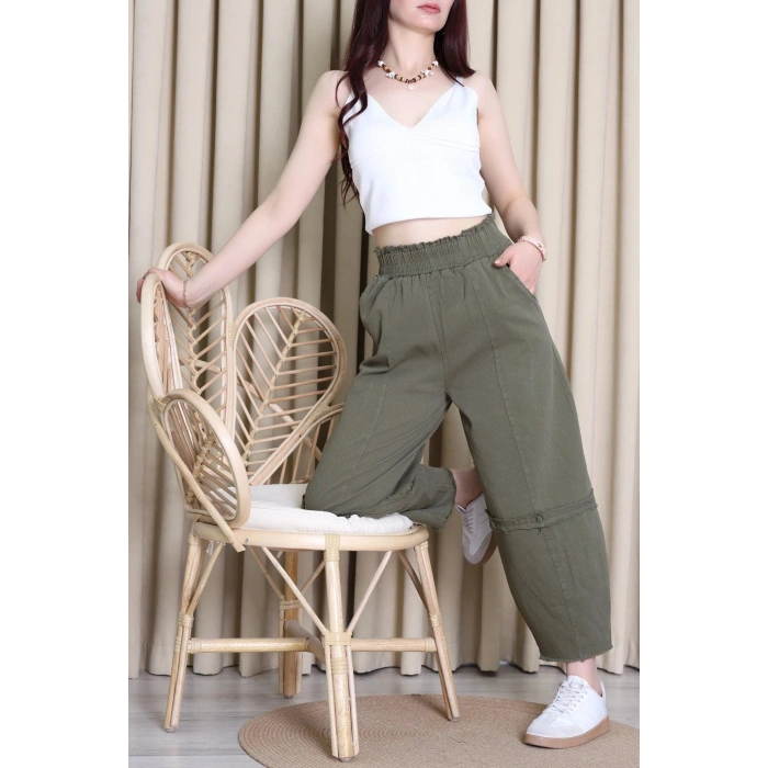 Gabardin Şalvar Pantolon Haki - 2314015.483.