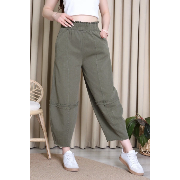 Gabardin Şalvar Pantolon Haki - 2314015.483.