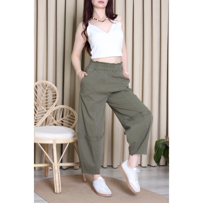 Gabardin Şalvar Pantolon Haki - 2314015.483.