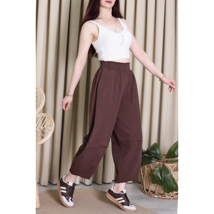 Gabardin Şalvar Pantolon Kahve - 2314015.483.