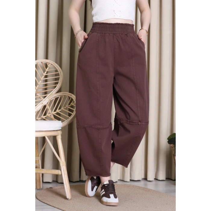 Gabardin Şalvar Pantolon Kahve - 2314015.483.