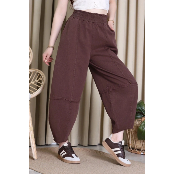 Gabardin Şalvar Pantolon Kahve - 2314015.483.