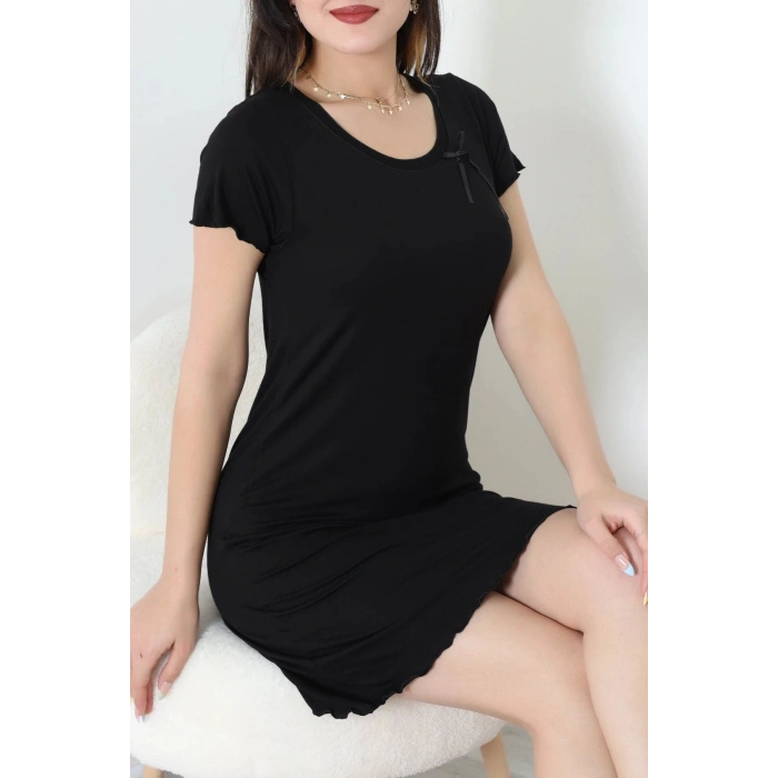 Gecelik Elbise Koyusiyah - 52358.2161.