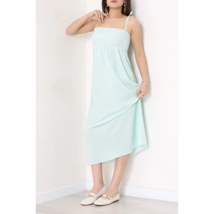 Gipeli İp Askı Elbise Mint - 41862.1723.