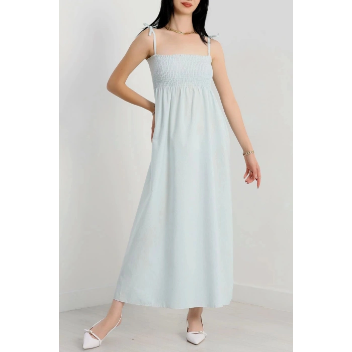 Gipeli İp Askılı Elbise Mint - 41848.1723.