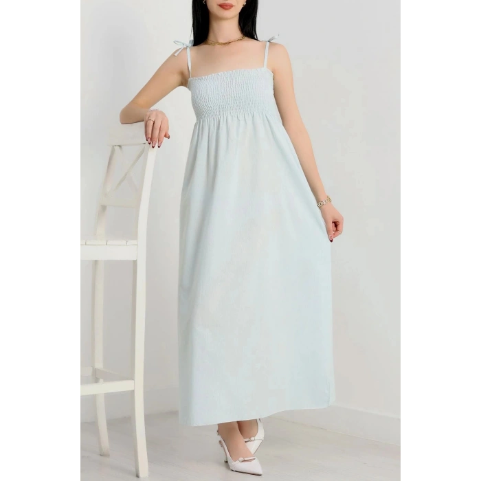 Gipeli İp Askılı Elbise Mint - 41848.1723.