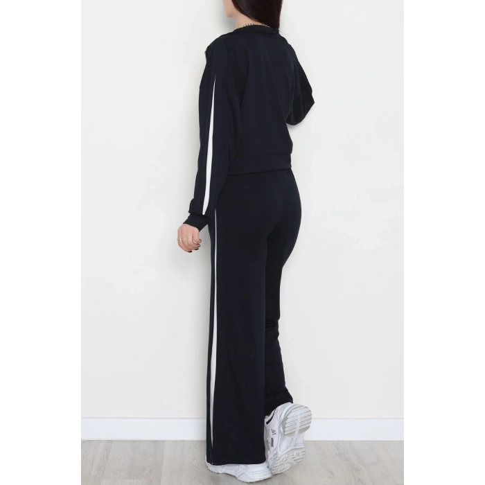 Gizli Şerit Modal Kumaş Takım Lacivert - 4134.1247.