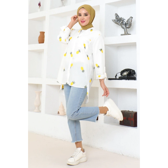 Gömlek beyaz-Sarı  300