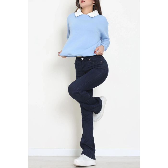 Gömlek Yaka 3 İplik Sweat Bebemavi - 21985.200.