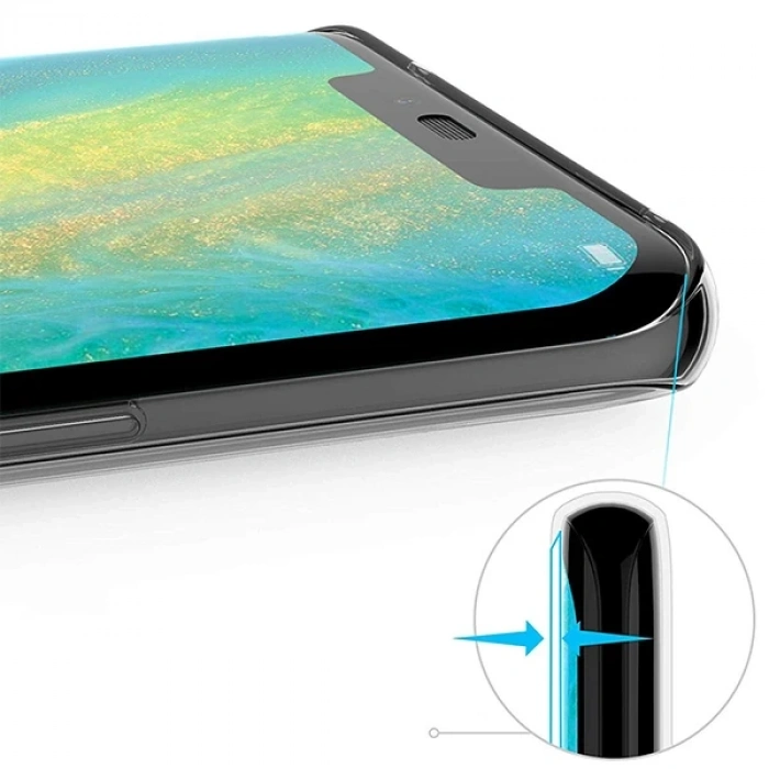 Gor Huawei Mate 20 Pro Kamera Korumalı Ultra Slim Soft Silikon Kılıf-(1903)