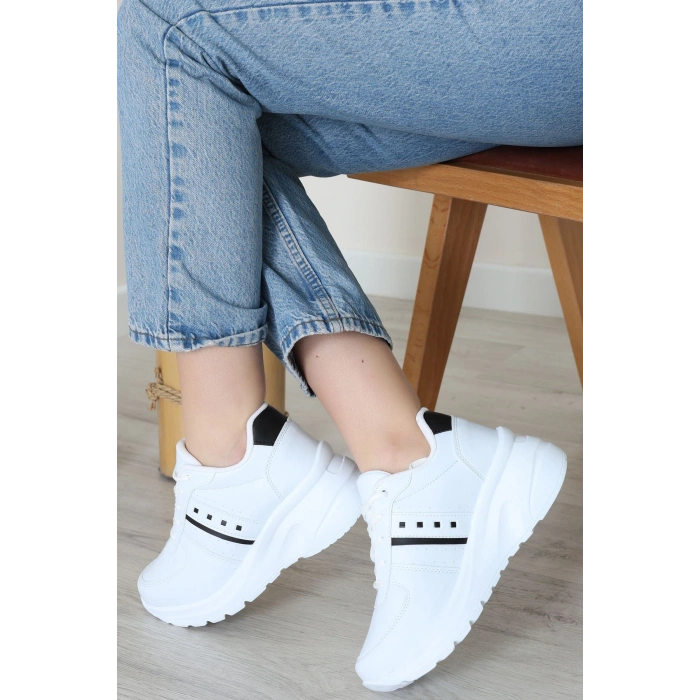 Günlük Spor Ayakkabı Beyazsiyah - 31685.2082.